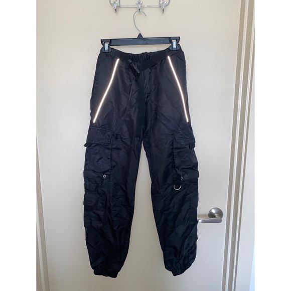 Fashion nova reflective nylon joggers SOLD - Picture 1 of 2